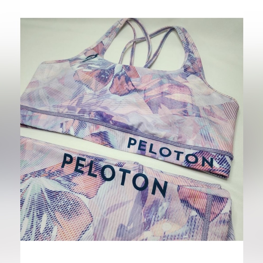 Peloton W.I.T.H. Matching Set Leggings and Sports Bra Size Large